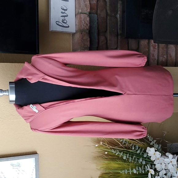 Fashion Nova Mauve Pink Long Sleeve Turtleneck Bodycon Mini Dress SIZE: M - Picture 6 of 13